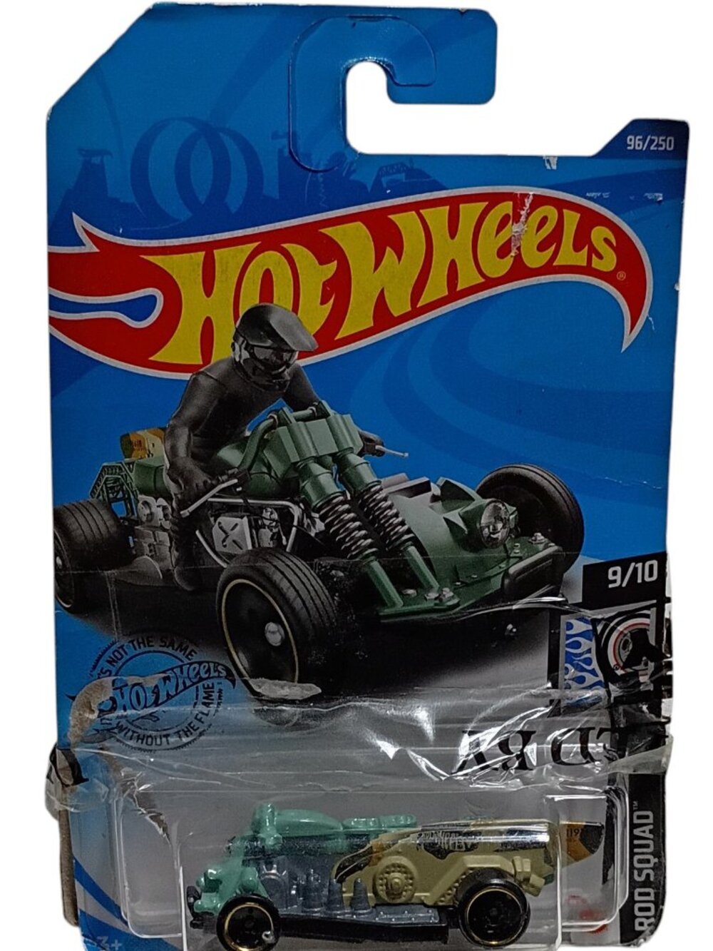 Hot Wheels Moto Wing 96/250 Rod Squad Die-Cast Car Mint Green Tan
